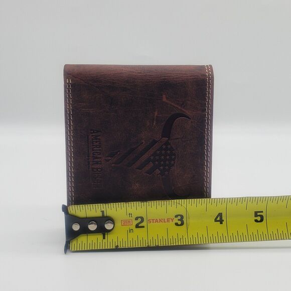 Genuine Leather Wallet by American Bison + Premium Gift Box - Picture 8 of 9